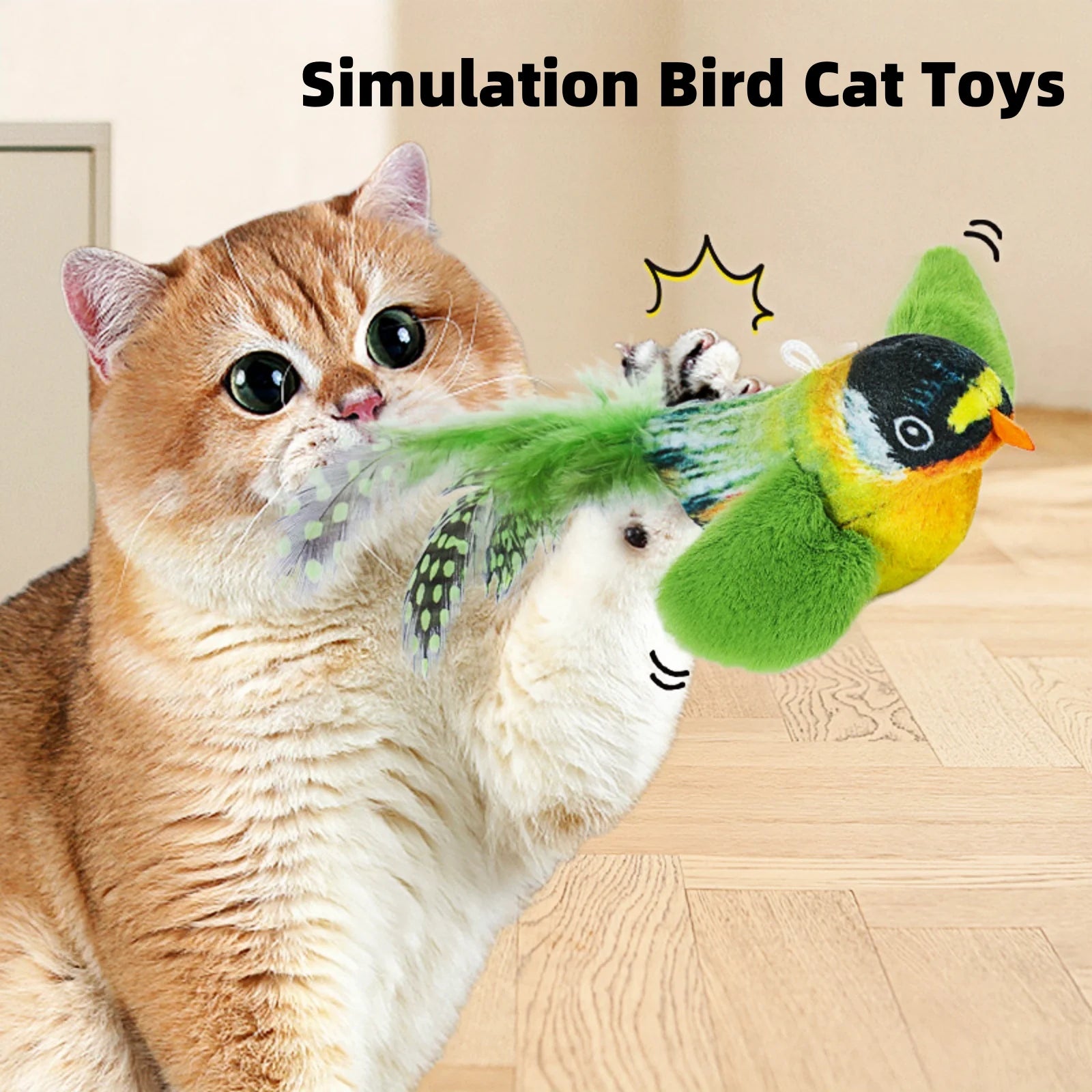 Simulation Bird Interactive Cat Toy